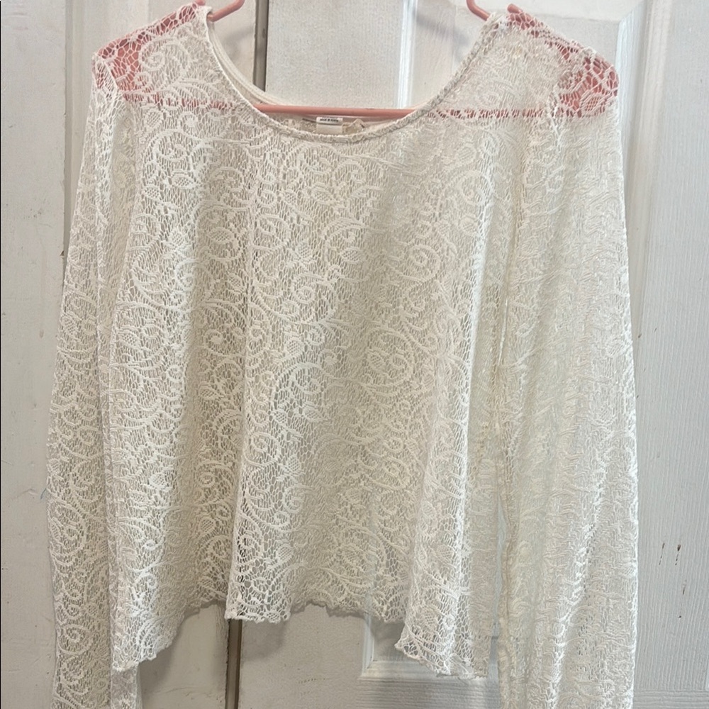 Elegant Lace White Top